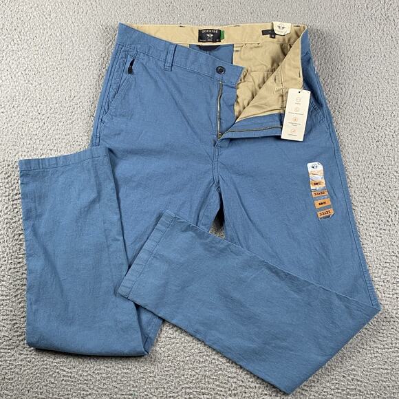 NWT Dockers Smart Series Slim Fit Pants 33x32 Blue Stretch Lightweight New - Picture 1 of 15